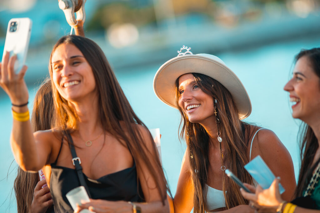 Our beautiful clients enjoying their time on board.